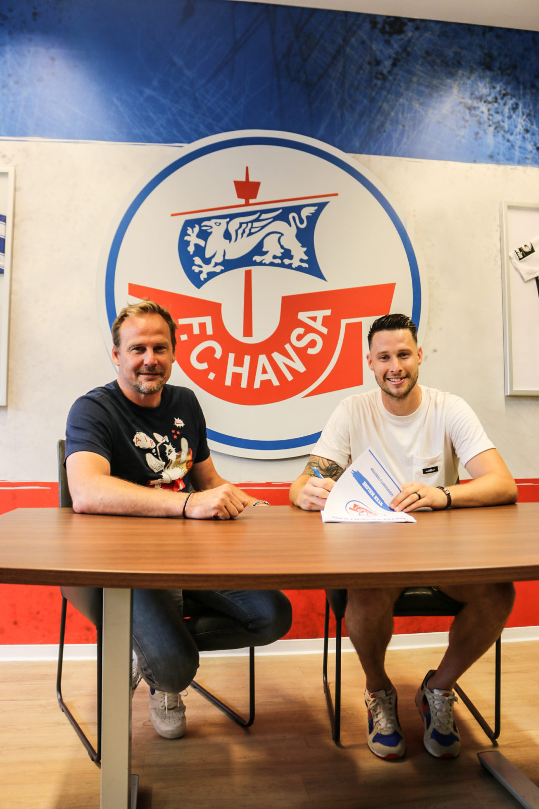 F.C. Hansa Rostock holt Probespieler Ryan Malone an Bord der Kogge | 1