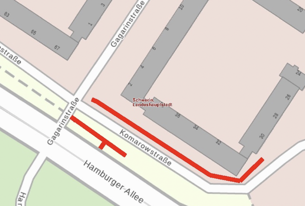 Gehweg in der Komarowstraße wird instandgesetzt | 1