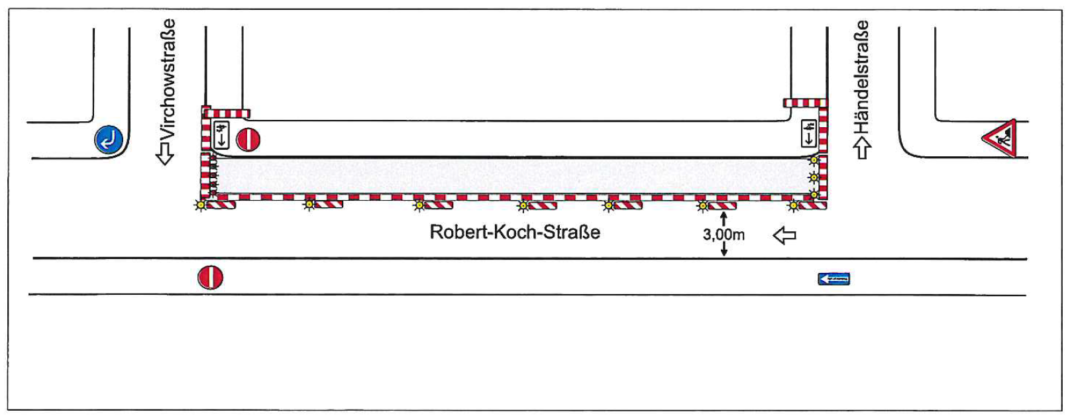 Gehweg- und Parkplatzinstandsetzung in der Robert-Koch-Straße | 1