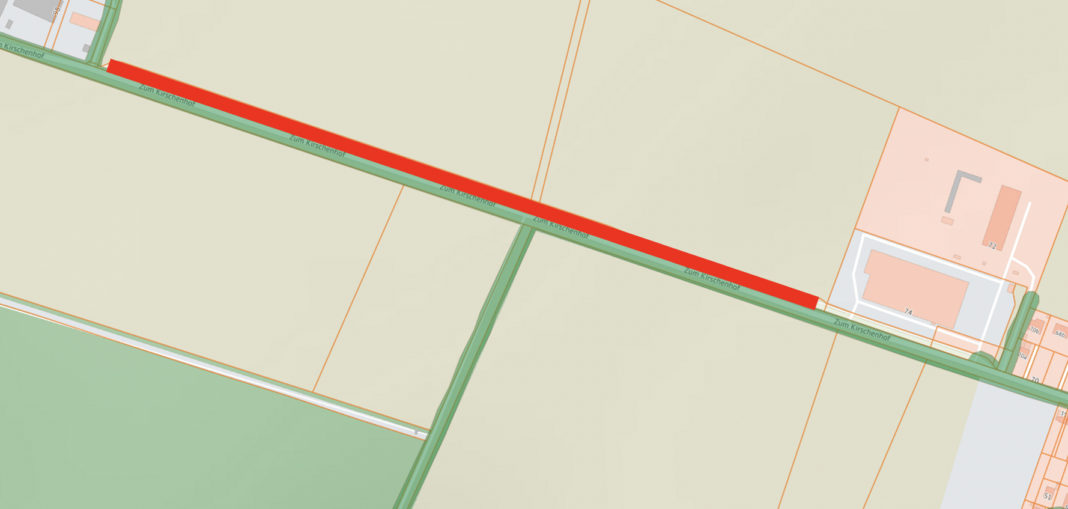 Instandsetzung Seitenstreifen der Straße Zum Kirschenhof | 1
