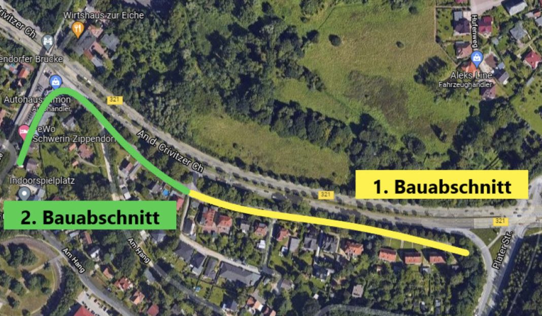 Fahrbahn- und Gehweginstandsetzung in der Bosselmannstraße und An der Crivitzer Chaussee | 1