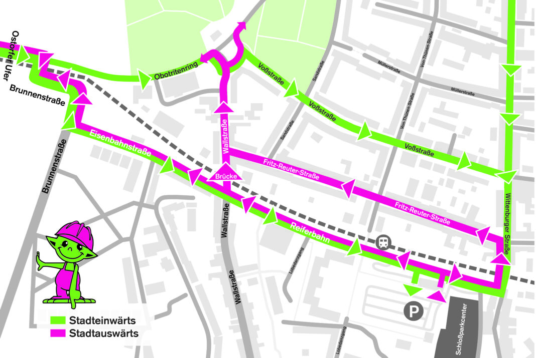 Zwischenzeitliche Fertigstellung Brücke Wallstraße | 1