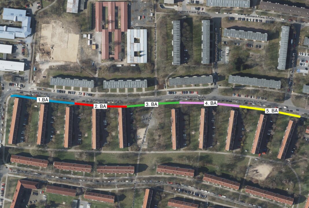 Gehweginstandsetzung in der Johannes-Brahms-Straße | 1