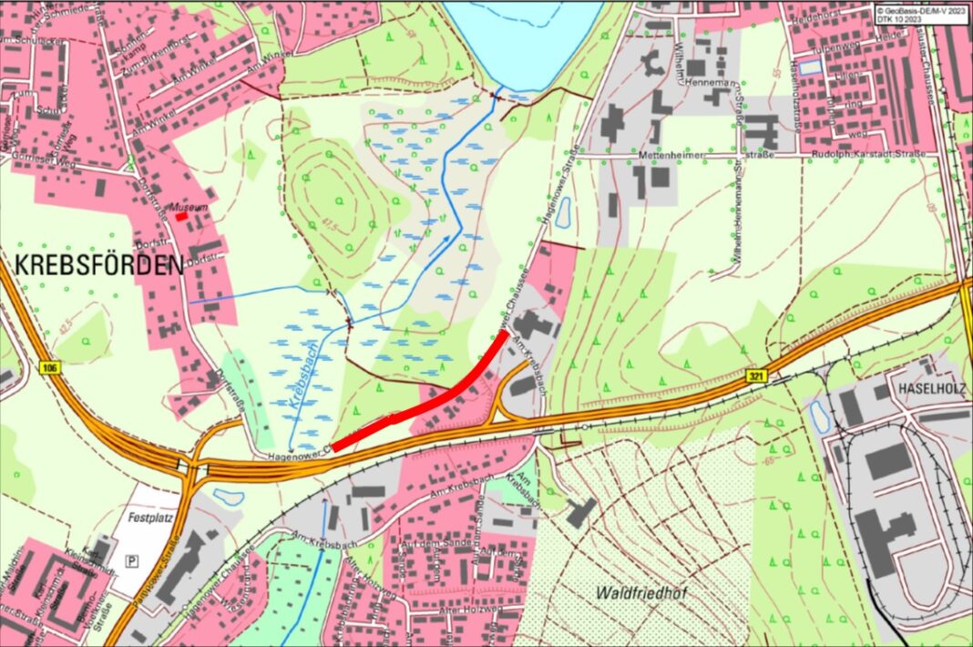 Instandsetzung der Fahrbahn und des Geh- und Radweges in der Hagenower Chausseee | 1