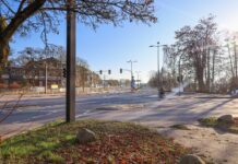 Bauarbeiten an der Ludwigsluster Chaussee ruhen für den Winter