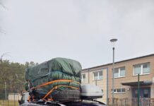 Kühlschrank auf dem Dach