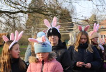 Osterhasensuche kurz nach dem Osterfest