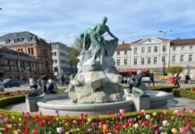 Brunnen vor dem Hauptbahnhof vorübergehend außer Betrieb