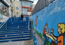 Stadt und Schlosspark-Center beauftragen lokalen Graffiti-Künstler